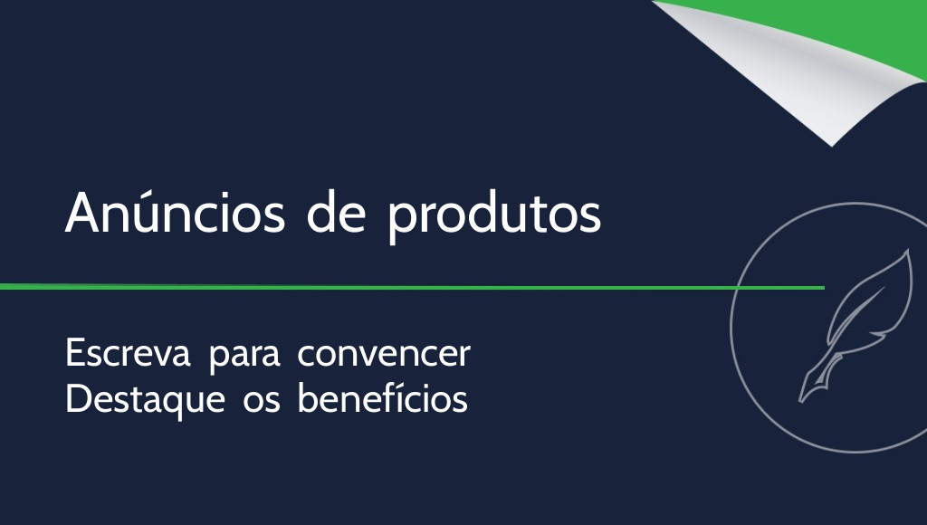 Como escrever um anúncio de produto?